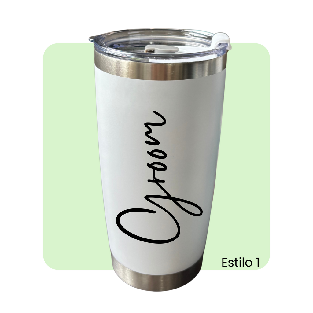 Termo "Bride / Groom" acero
