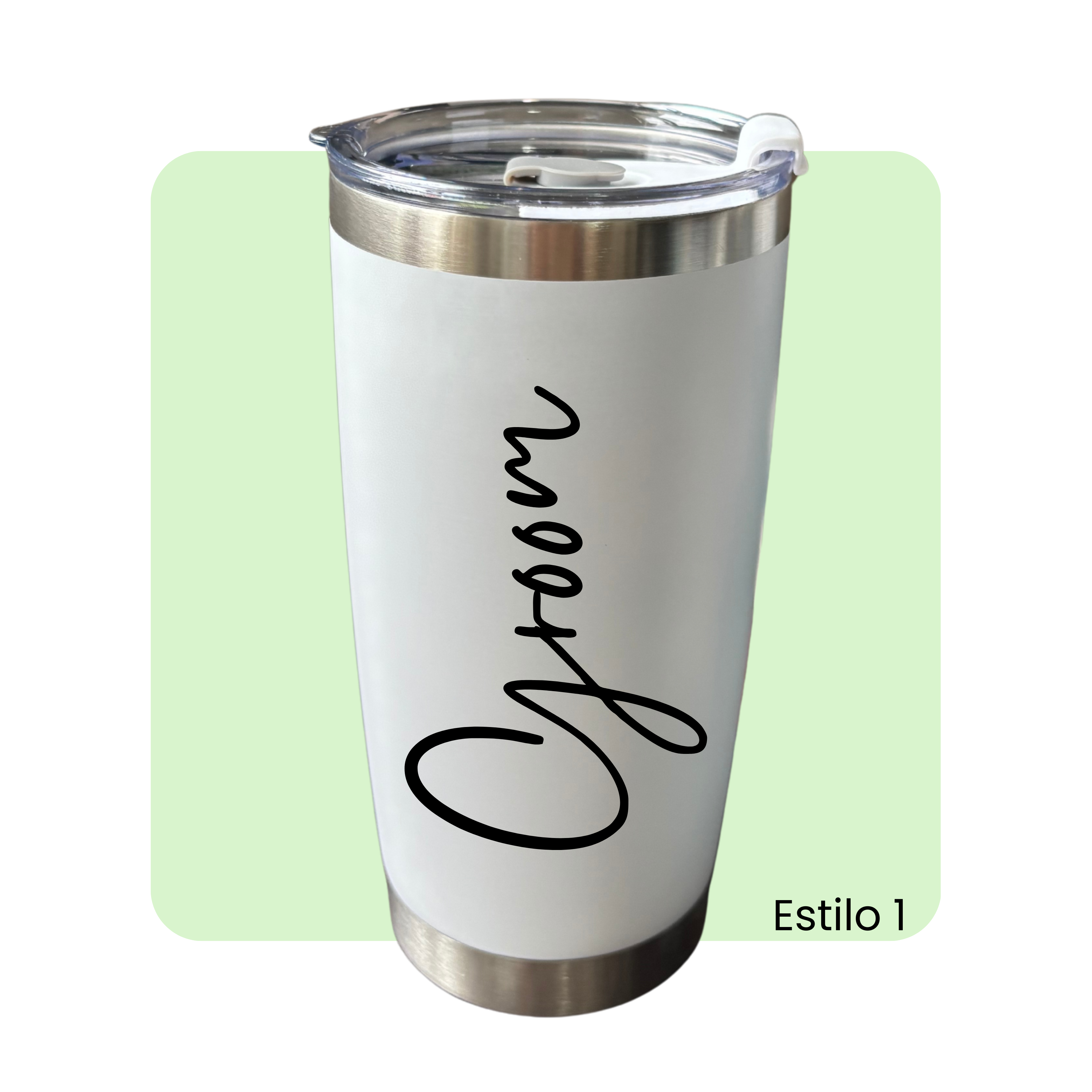 Termo "Bride / Groom" acero