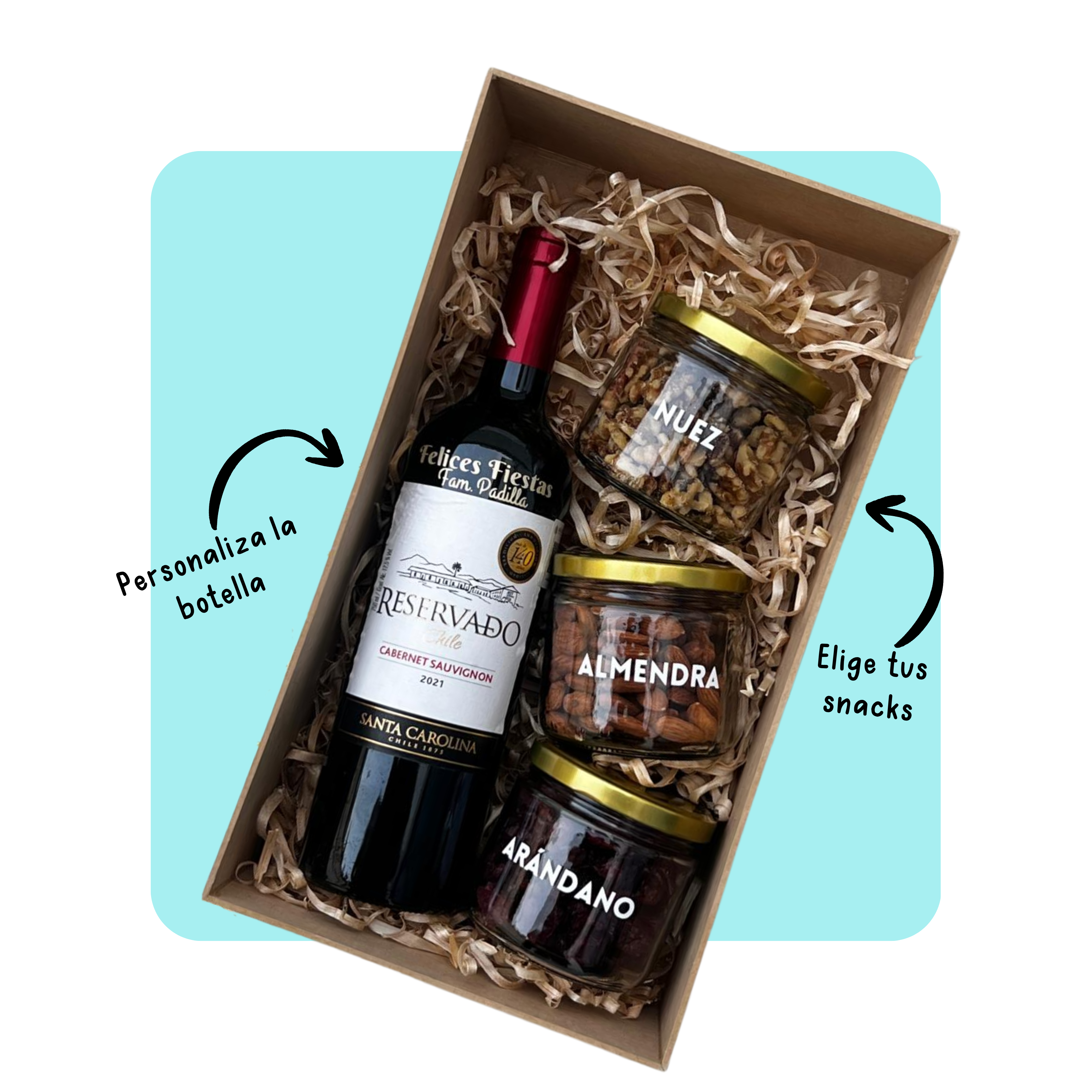 Kit Botella & snacks